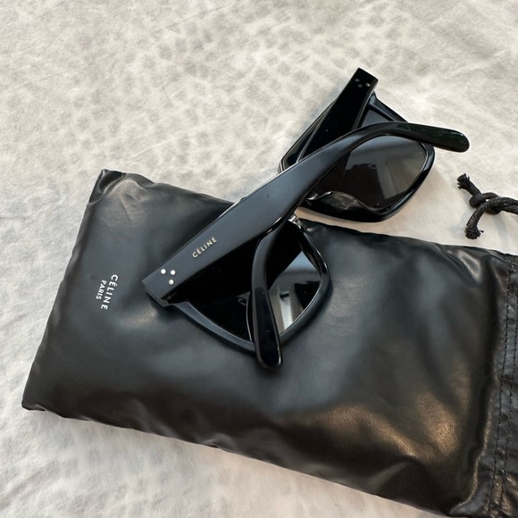Celine Black Square Sunglasses - Picture 3 of 5